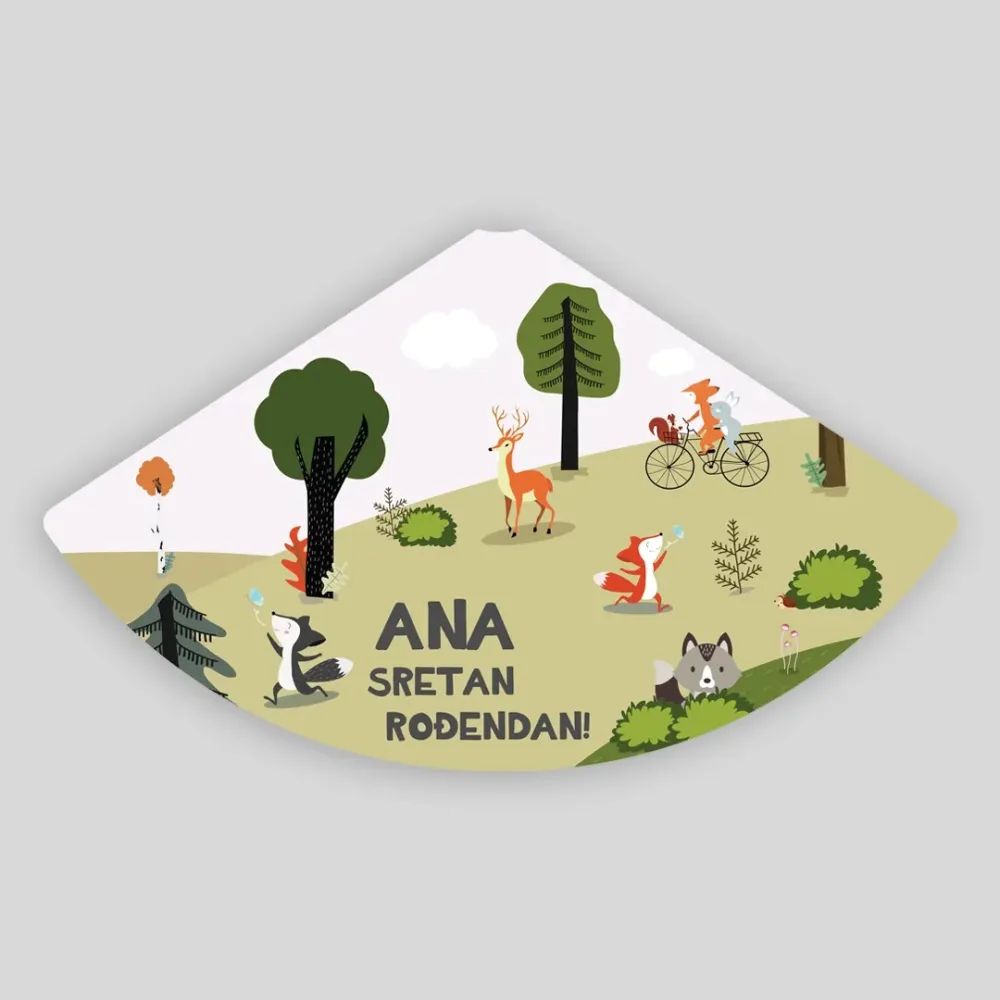 Personalizirana rođendanska kapica - Šumska bajka