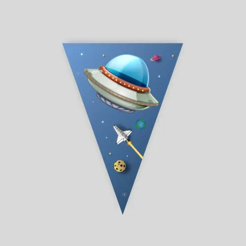 Personalizirane rojstnodnevne zastavice – Mali astronavt