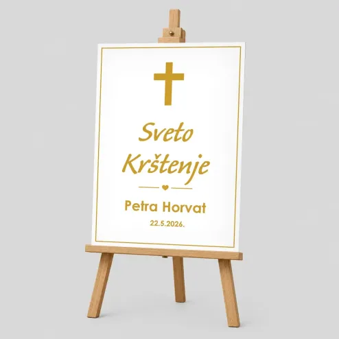 Personalizirana ploča za Krštenje (50x70cm) - Blagoslov