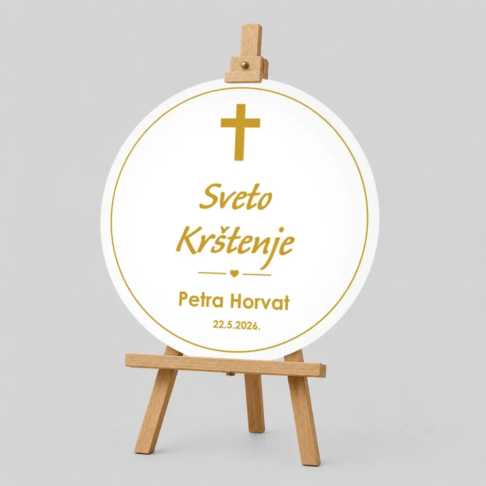 Personalizirana tabla za Krst (fi 60cm) - Blagoslov