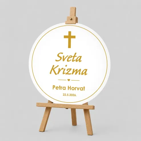 Personalizirana ploča za Krizmu (fi 60cm) - Blagoslov