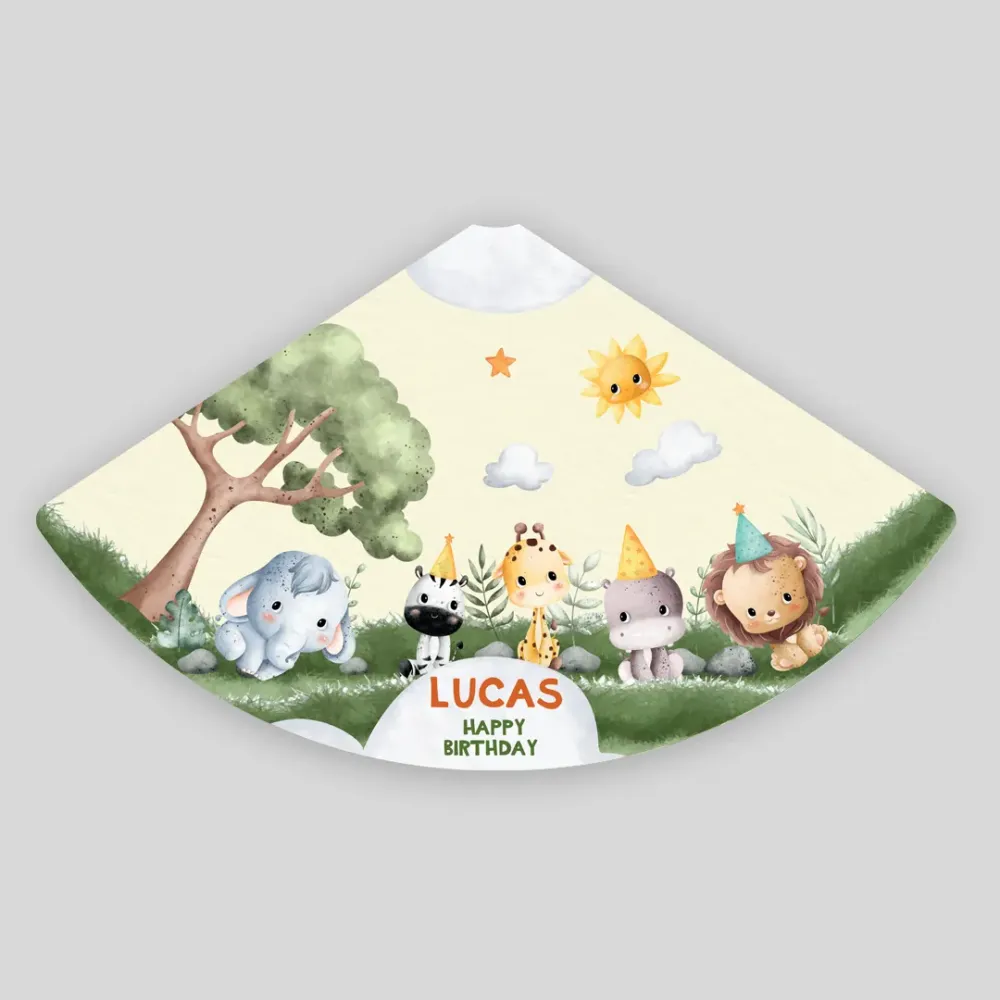 Personalizirana rojstnodnevna kapica – Safari pustolovščina