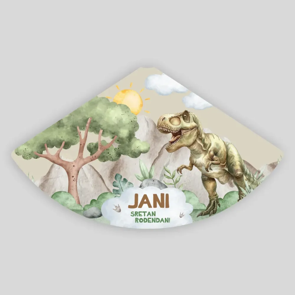 Personalizirana rojstnodnevna kapica – Dino