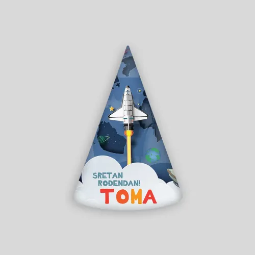 Personalizirana rojstnodnevna kapica – Mali astronavt