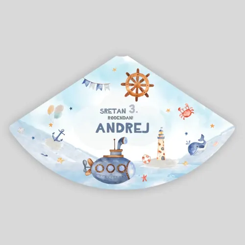 Personalizirana rođendanska kapica - Morska avantura