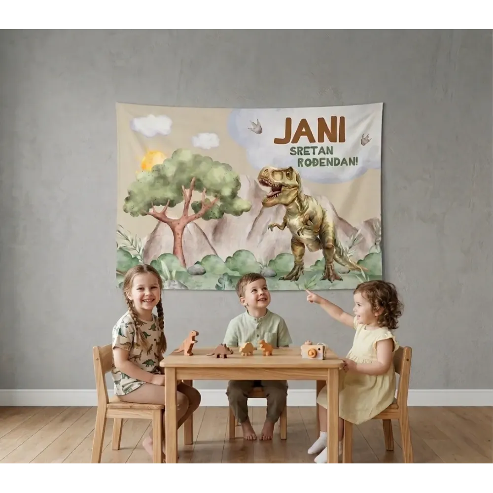 Personalizirana rojstnodnevna zastava – Dino