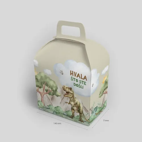 Personalizirana rođendanska poklon kutijica - Dino