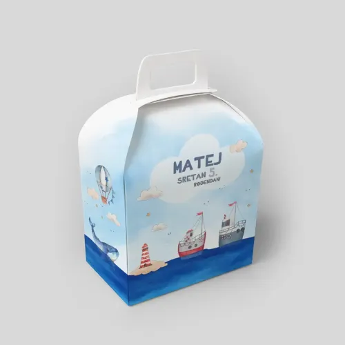 Personalizirana rođendanska poklon kutijica - Mali moreplovac