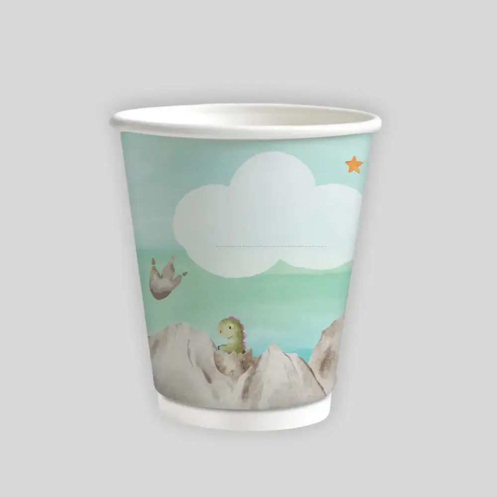 Personalizirana čaša s ovitkom – Dino zabava