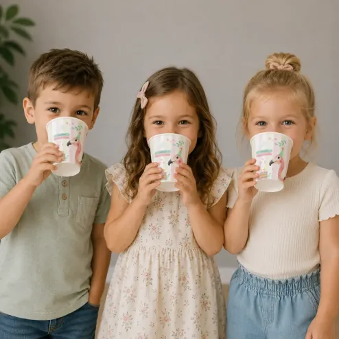Personalizirana čaša s ovitkom – Flamingo party