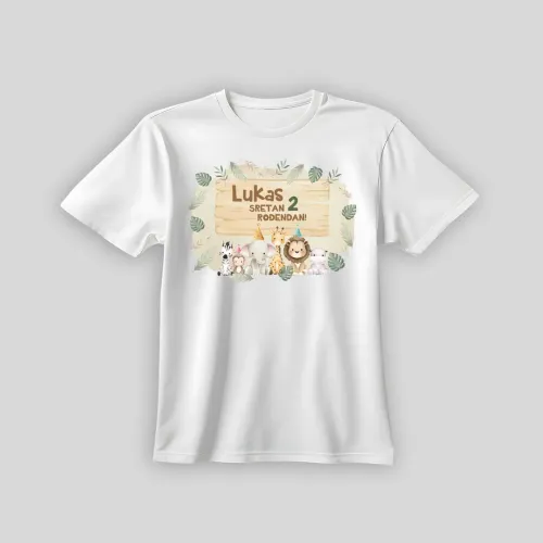 Personalizirana rođendanska majica – Safari životinje