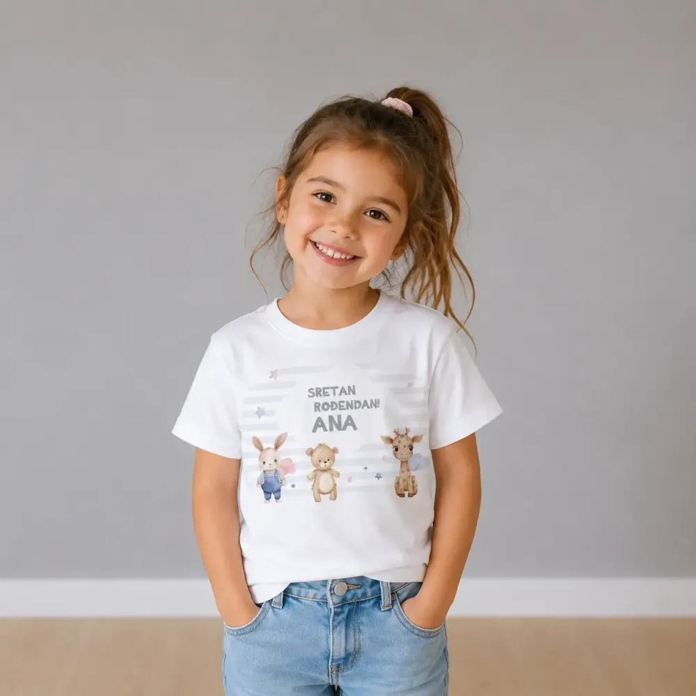 Personalizirana rođendanska majica – Plišani prijatelji