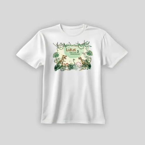 Personalizirana rojstnodnevna majica – Svet dinozavrov