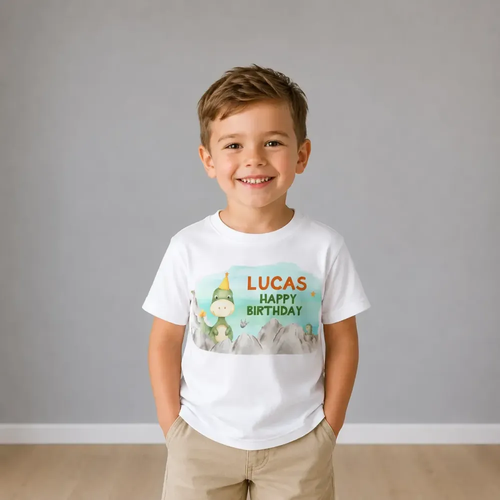 Personalizirana rođendanska majica - Dino zabava