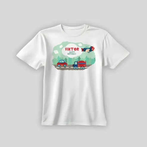 Personalizirana rojstnodnevna majica – Gozdna cesta