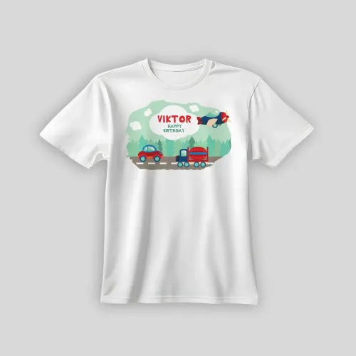 Personalizirana rojstnodnevna majica – Gozdna cesta