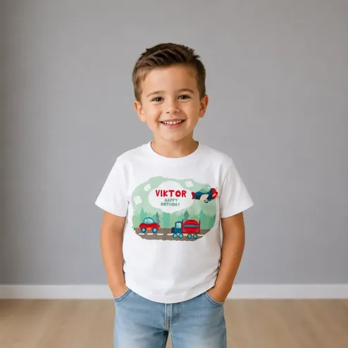 Personalizirana rođendanska majica - Šumska cesta
