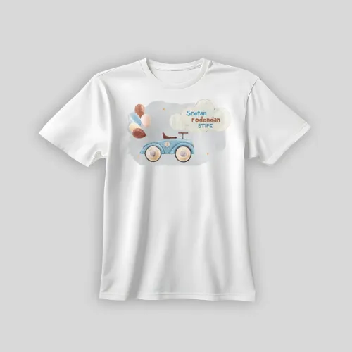 Personalizirana rojstnodnevna majica – Retro avtomobilček