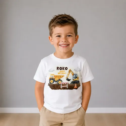 Personalizirana rođendanska majica - Mali graditelj