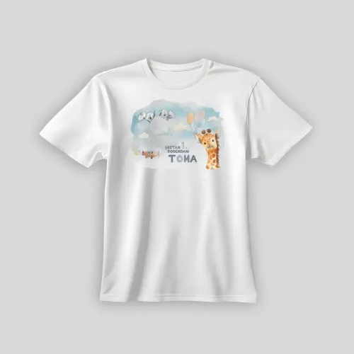 Personalizirana rojstnodnevna majica – Avantura v oblakih