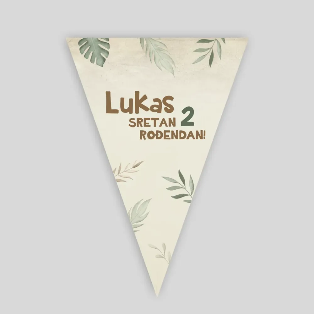 Personalizirane rojstnodnevne zastavice – Safari živali