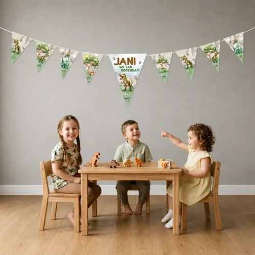 Personalizirane rođendanske zastavice – Dino