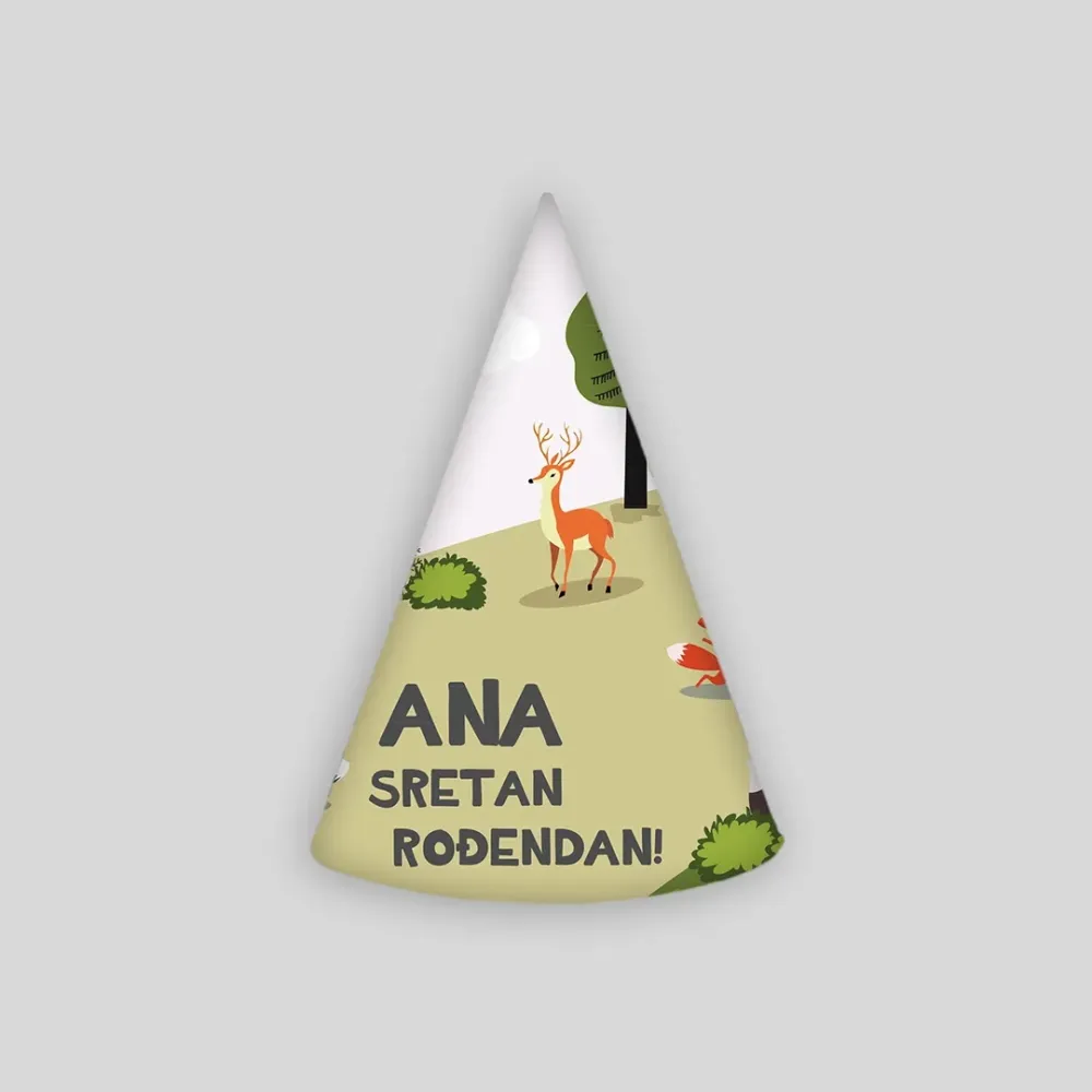 Personalizirana rođendanska kapica - Šumska bajka