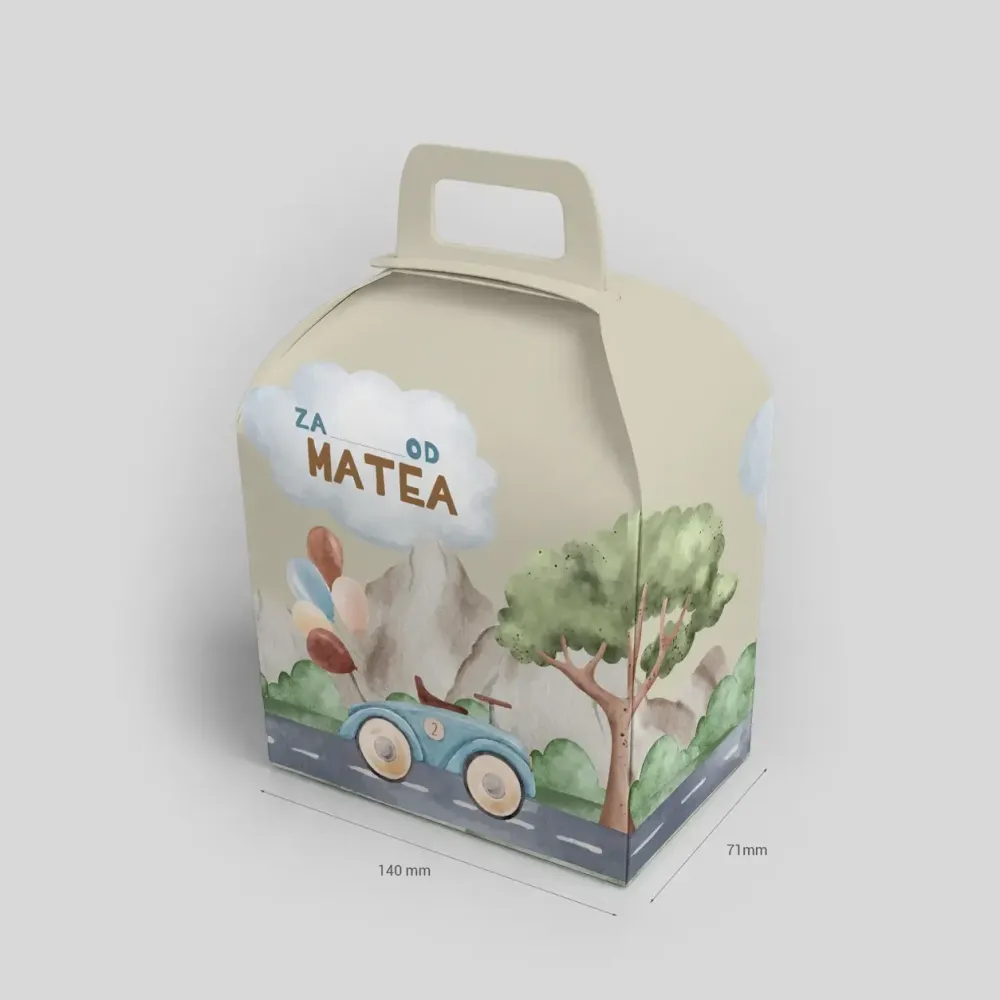 Personalizirana rođendanska poklon kutijica - Mali vozač